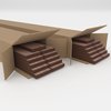 Ekena Millwork 94H x 3/8T Adjustable Wood Slat Wall Panel Kit w/ 2W Slats, Walnut contains 22 Slats SWW66X94X0375WA